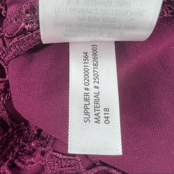 NWT Lauren Ralph Lauren Red Floral Lace Sleeveless Evening Dress Size 6 - Picture 11 of 11